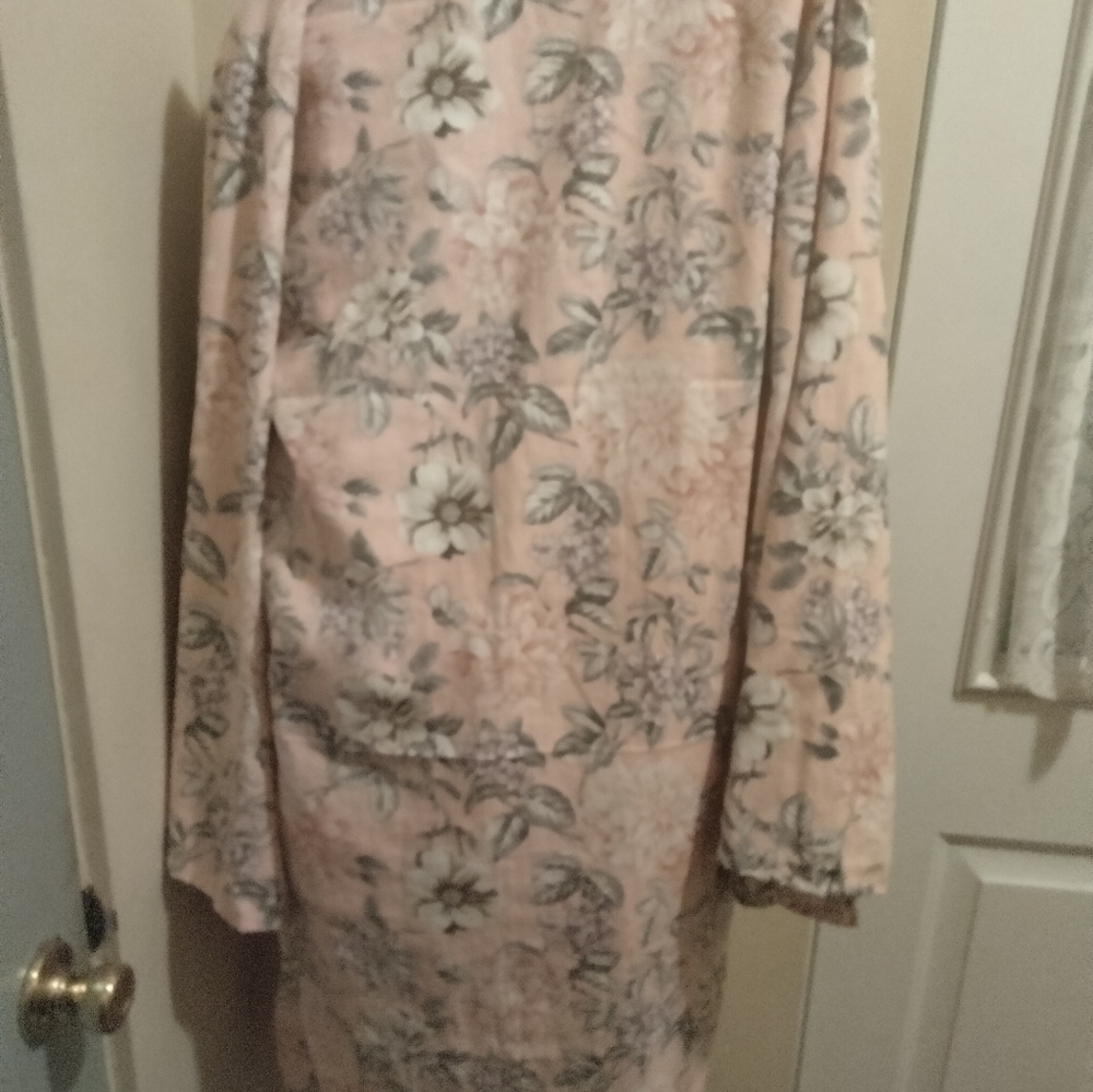 Pink Floral Kimono Shorts Set - Picture 4 of 4